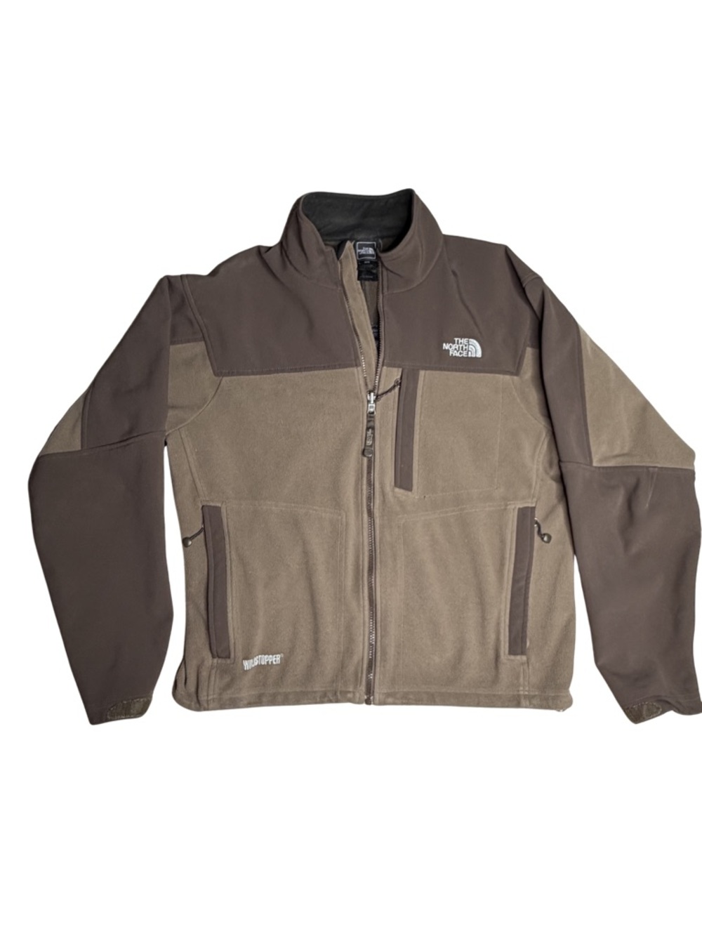The North Face Windstopper Jacket Mens Large Brown Softshell Full Zip Outdoor‎